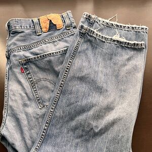 Levi's 569 Blue Denim Jeans 38/30 loose straight
